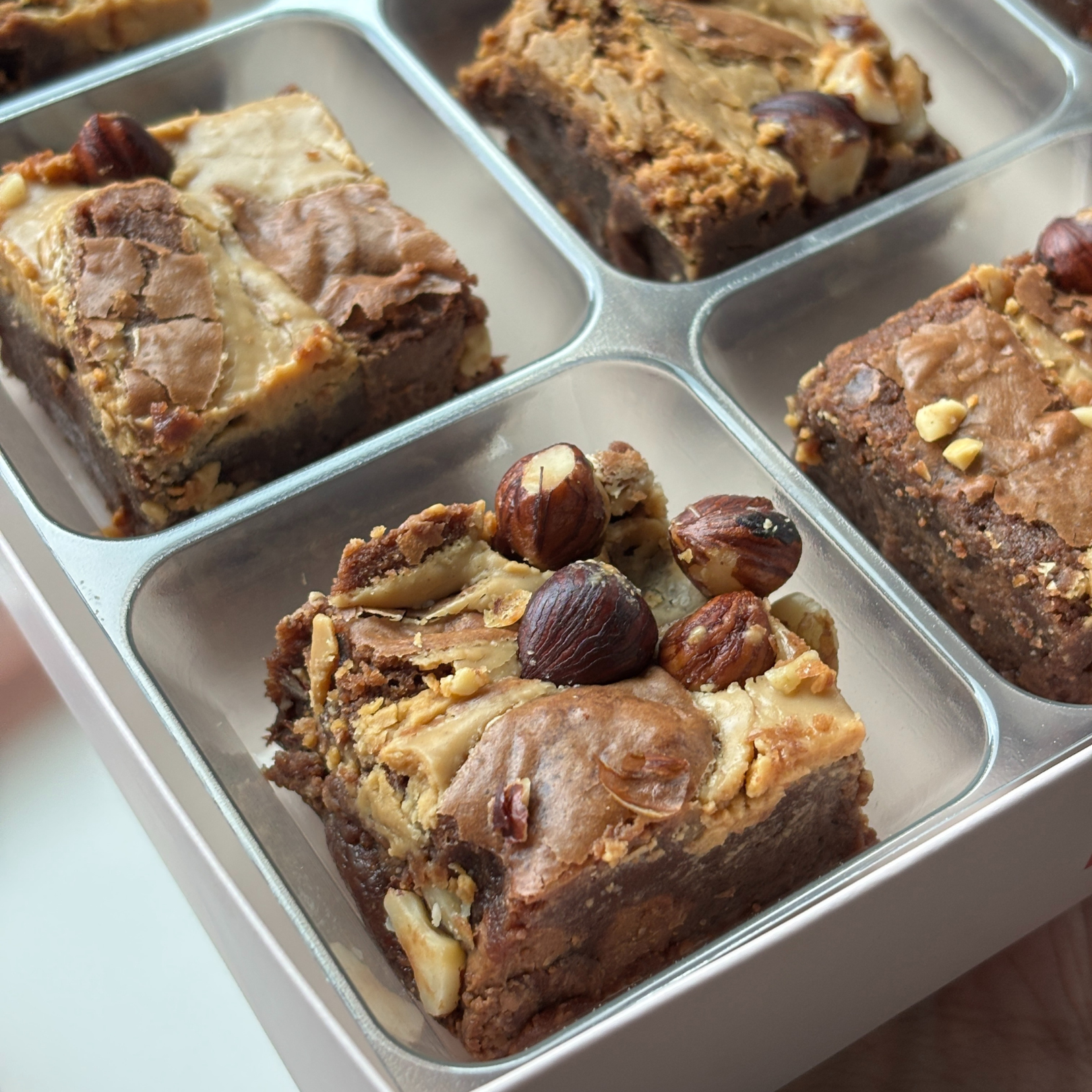 HAZELNUT CREAM BROWNIES