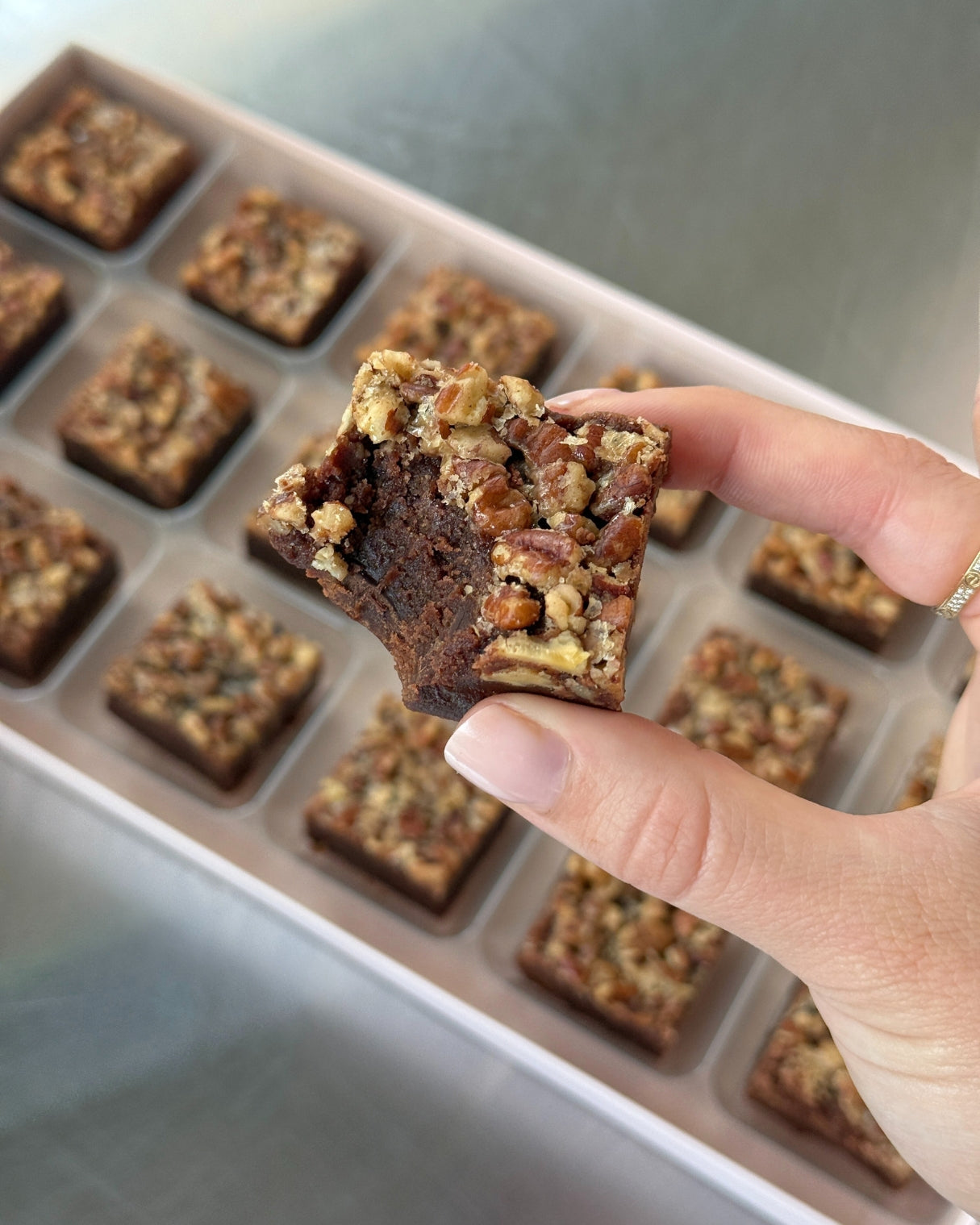 PECAN & MAPLE BROWNIES