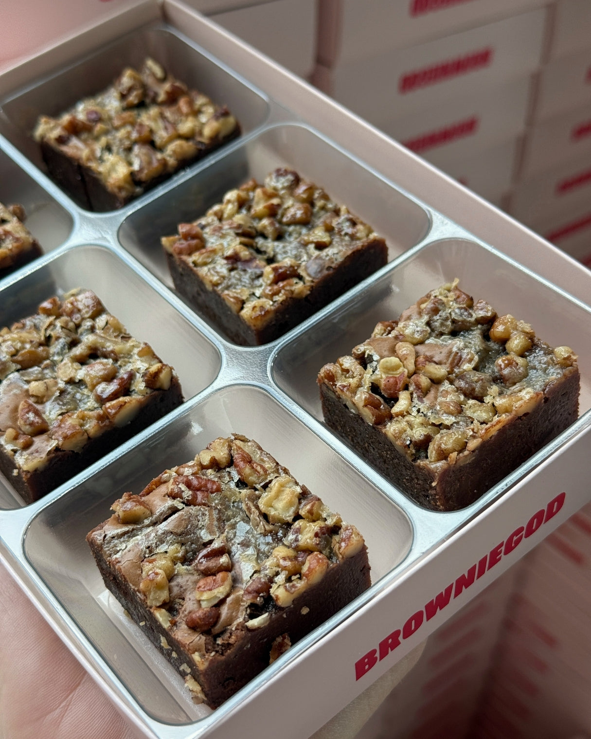 PECAN & MAPLE BROWNIES