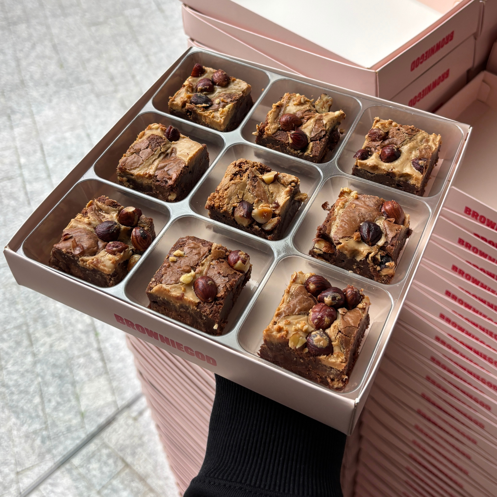 HAZELNUT CREAM BROWNIES