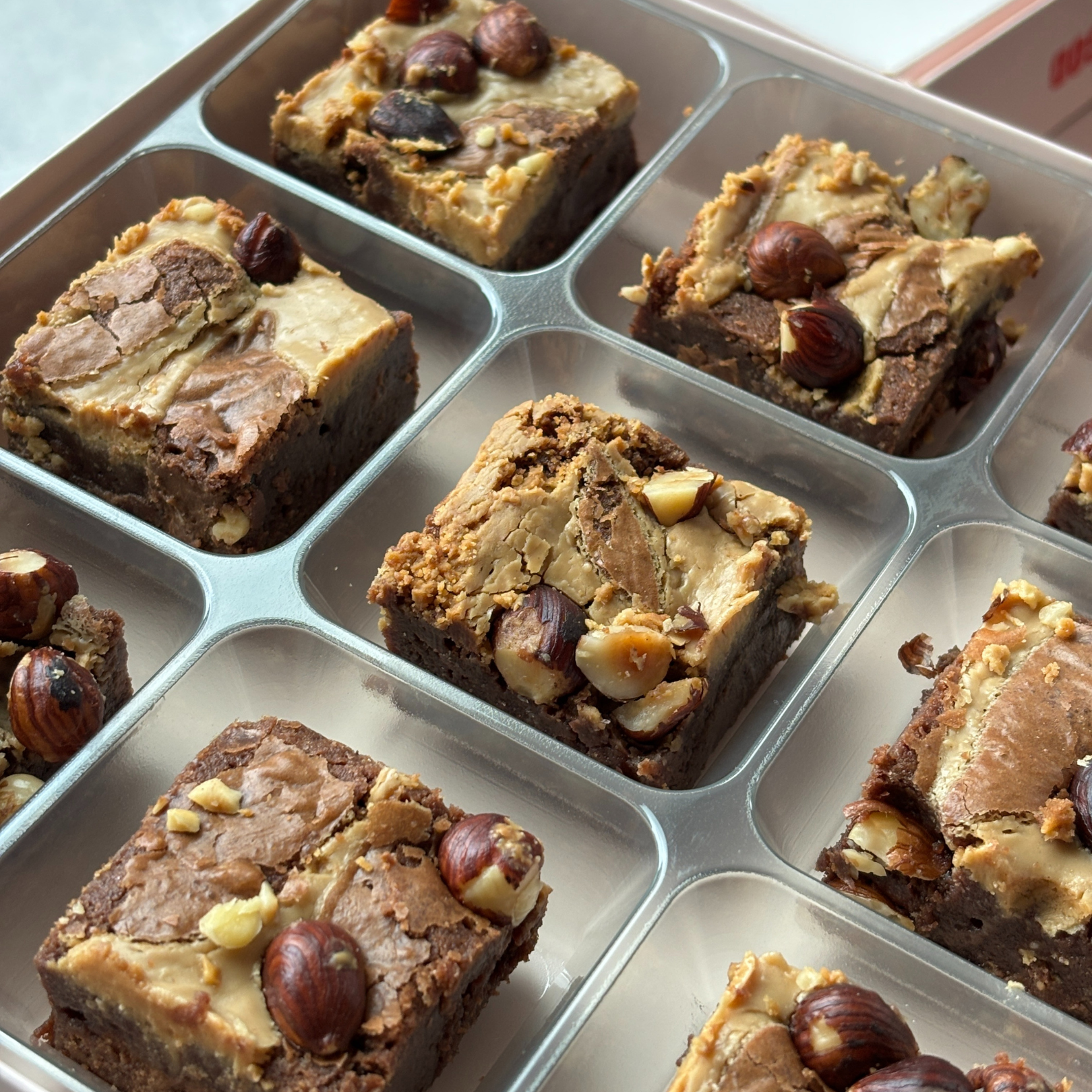 HAZELNUT CREAM BROWNIES