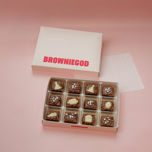 BIRTHDAY ICON BROWNIES - BOX OF 12 (REACHDESK)