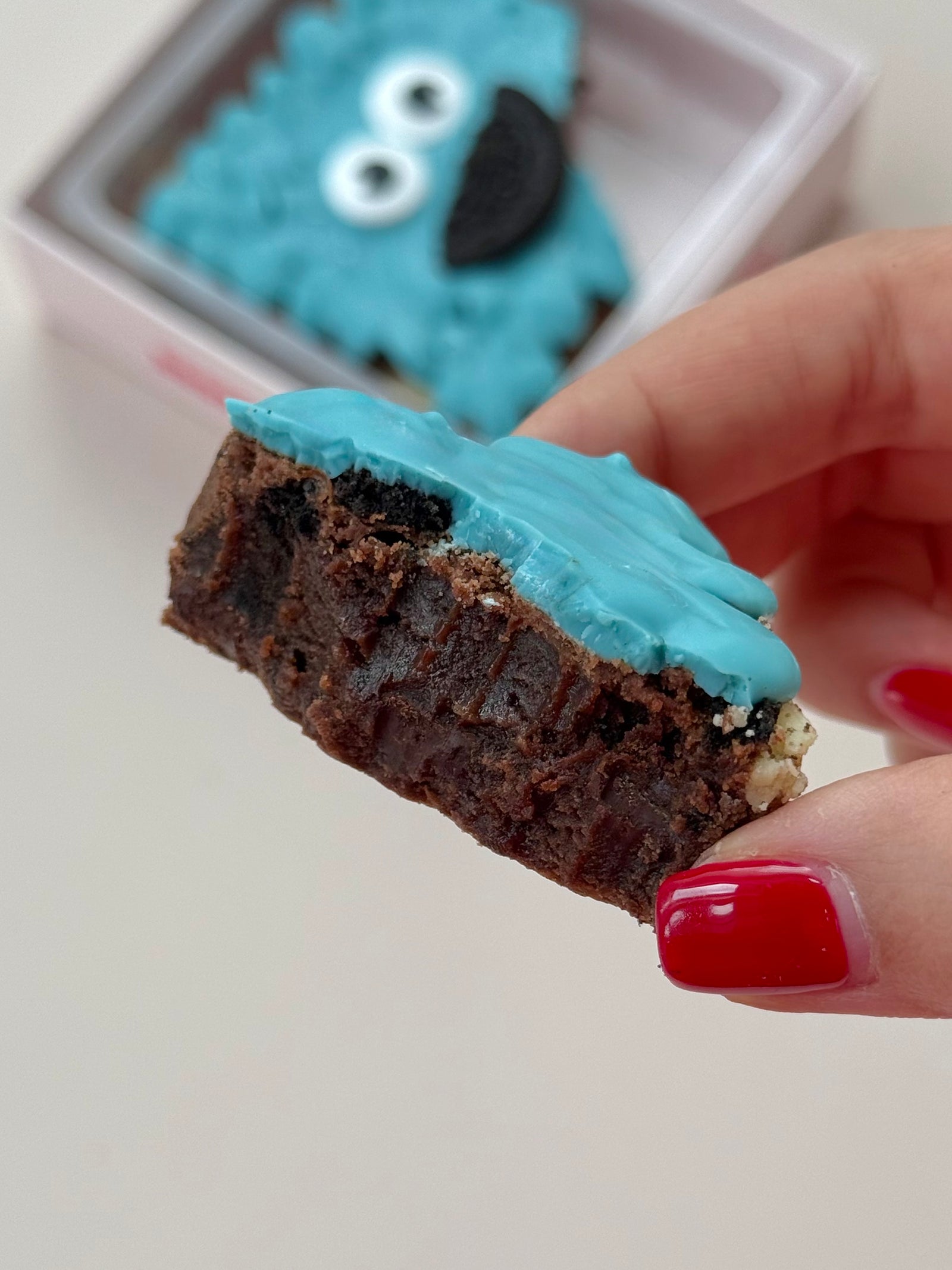 Cookie Monster Brownie