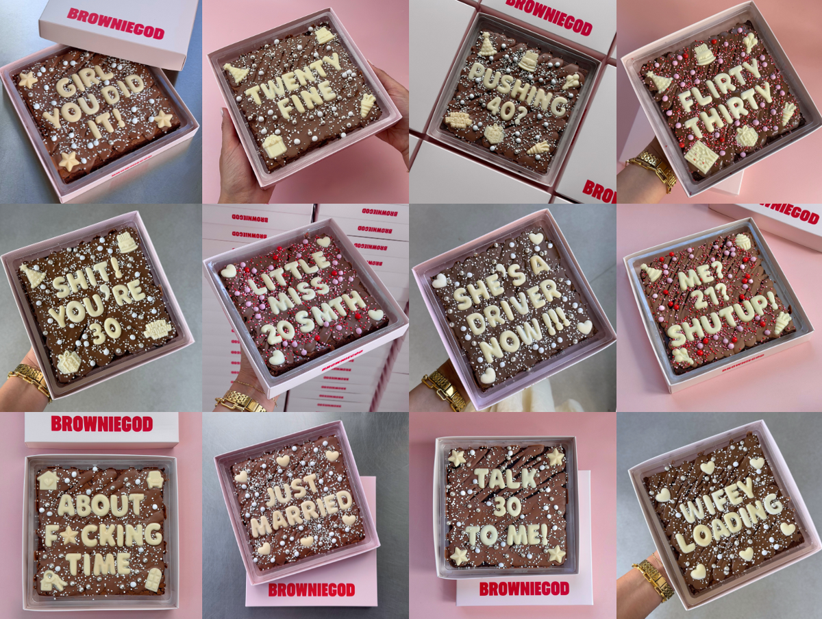 Say it with brownies