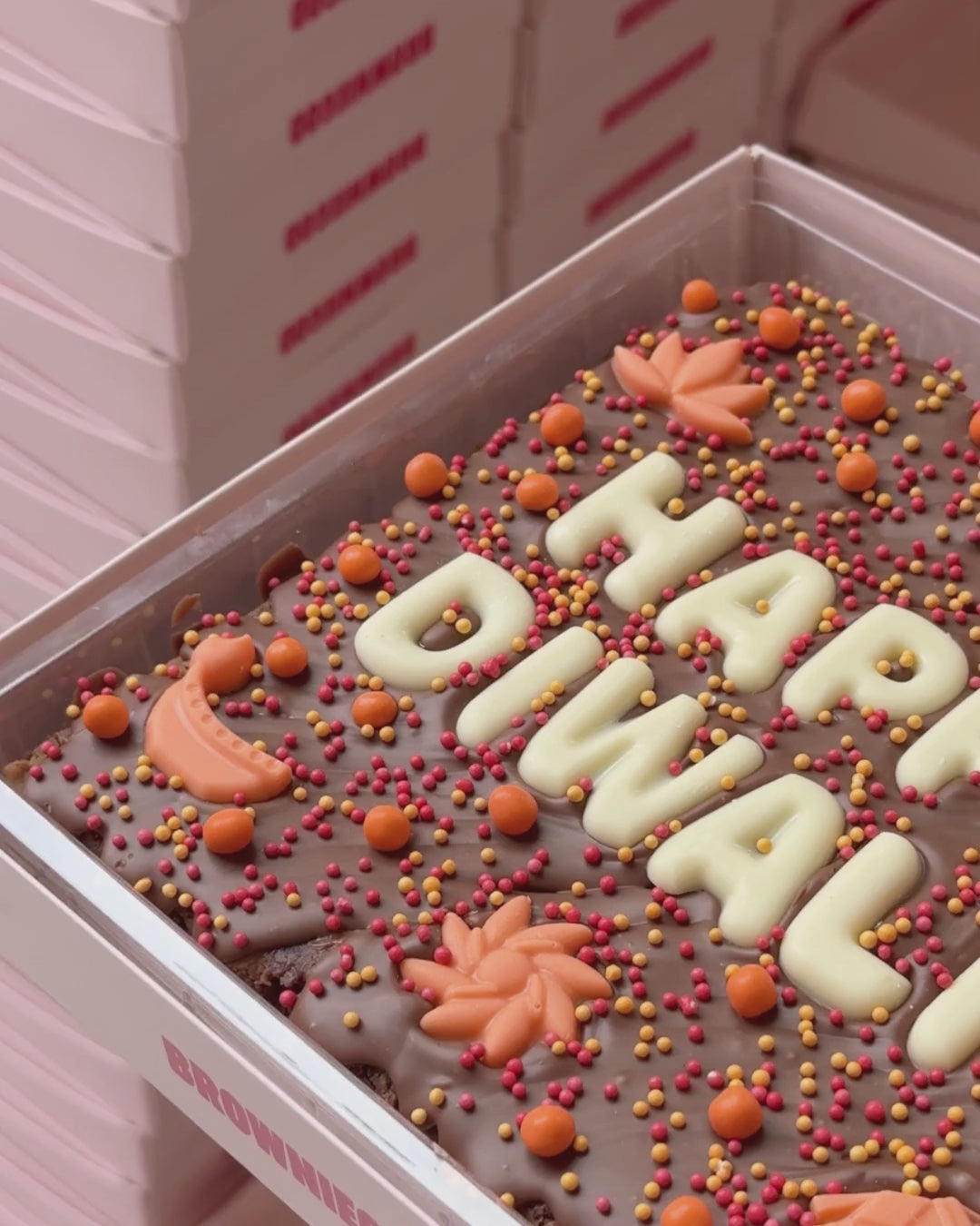 Load video: DIWALI BROWNIES