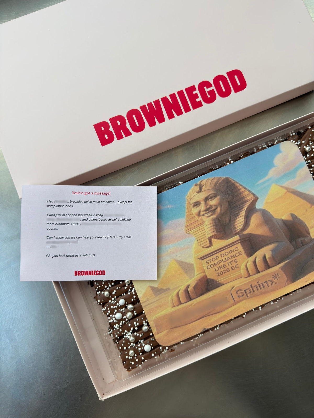 Cold caking, but make it brownies